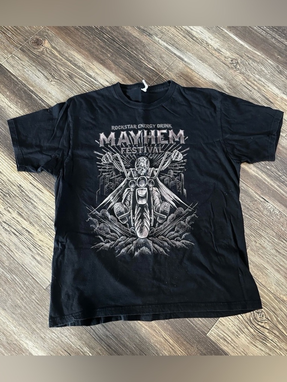 Rockstar energy drink 2013 MAYHEM festival black t-shirt XL men’s